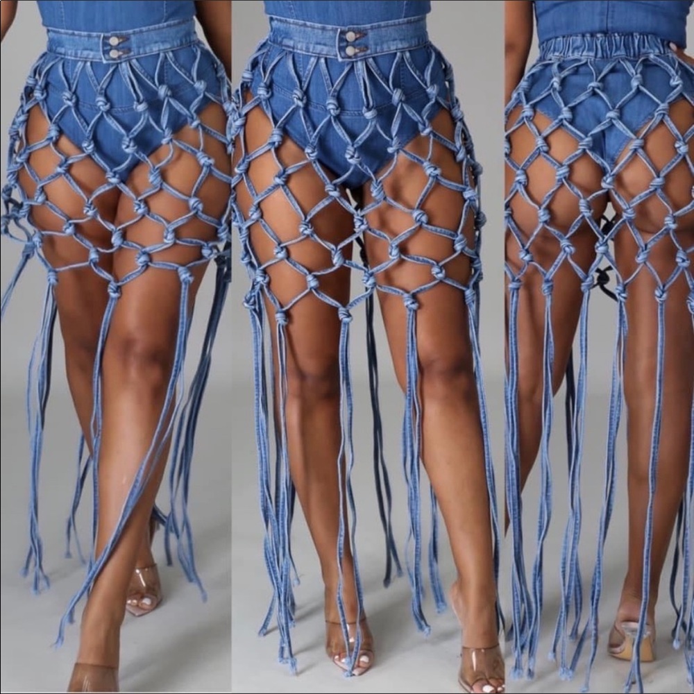 Denim Skirt Belt. S, M, L